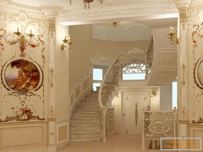 Контрастентни гроздобер слики во интересна обработка и извонредно скалило во куќата на просперитетно француско семејство.