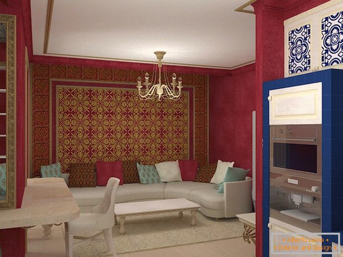 Убав мароккански стил препознатлив орнамент и бои.