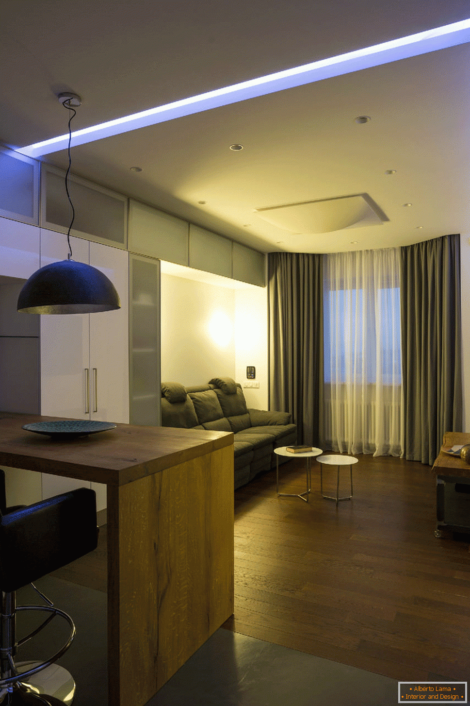 Осветлување во стан со контролирано осветлување
