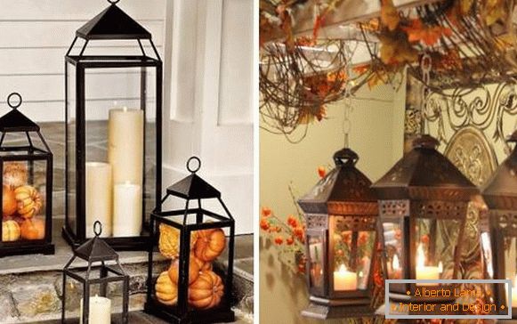 Есенски декор - самите светилки