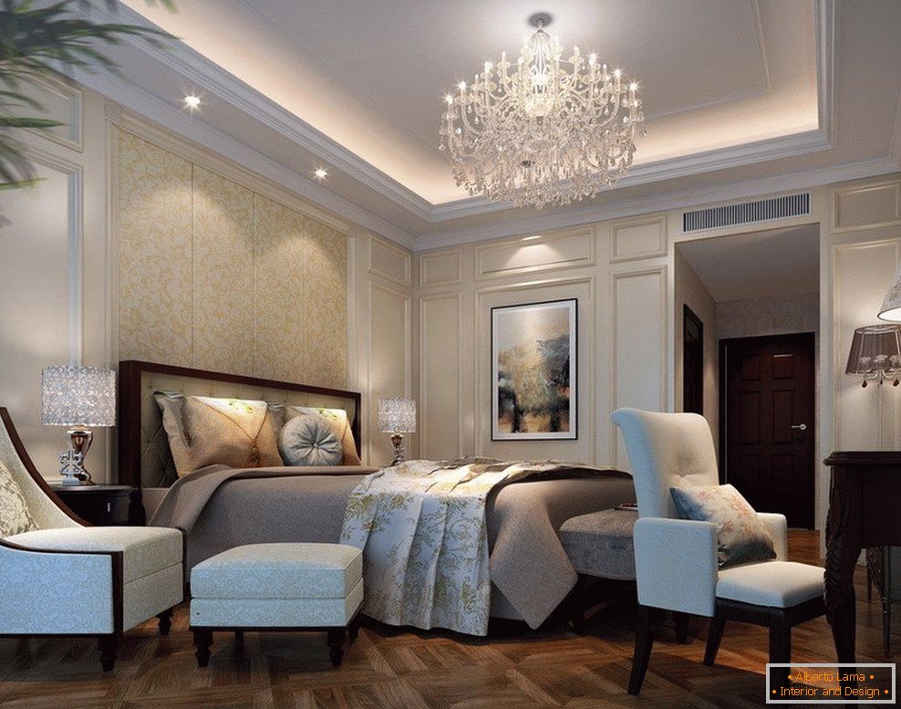 Спална соба во стилот на класицизмот