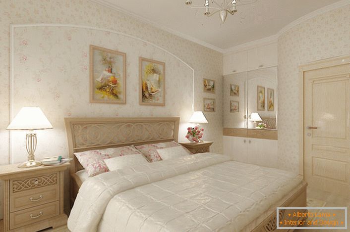 Спална соба во стилот на романтизмот.