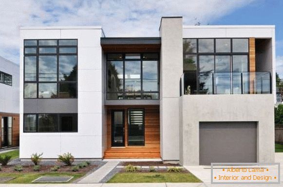 Прекрасни фасади на приватни куќи - фотографии на куќи од бетон