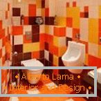 Светли бои во дизајнот на тоалетот