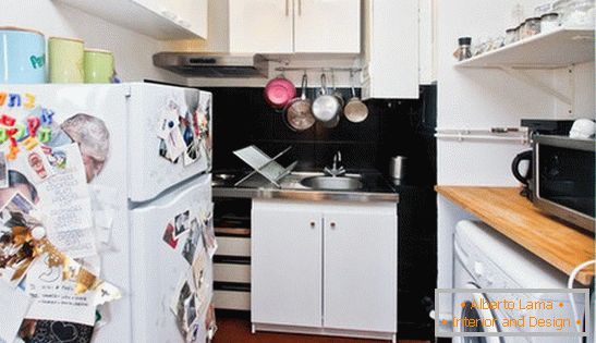 Внатрешен дизајн на мала кујна, фото 2