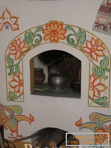 Декор печка насликани