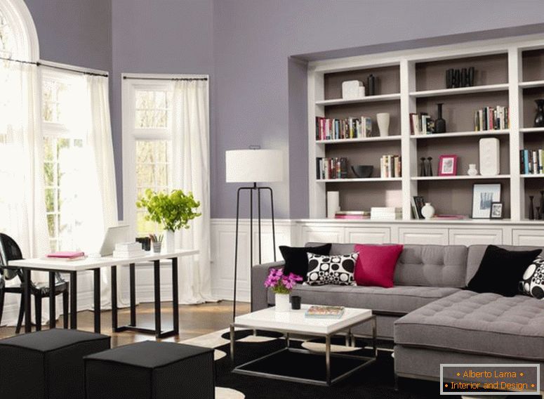 одличен-бел-вграден мебел-во-прекрасен-сив ѕид-за-модерна-дневна соба-и-дом-канцеларија-1080x792