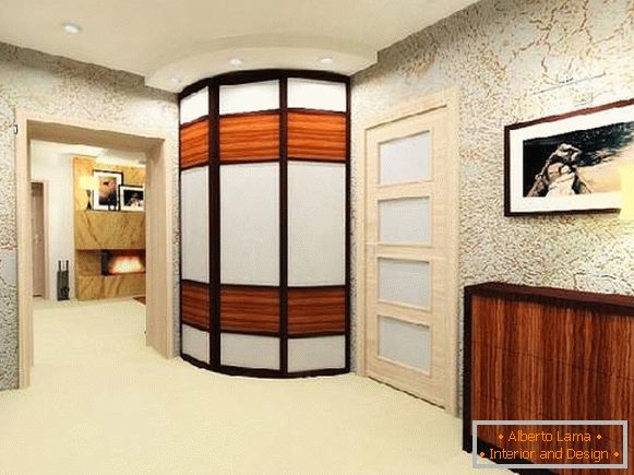 модерна гардероба во ходникот, фото 30