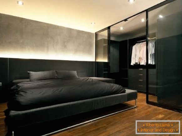 Вграден систем за гардероба со купе врати во дизајн на спални