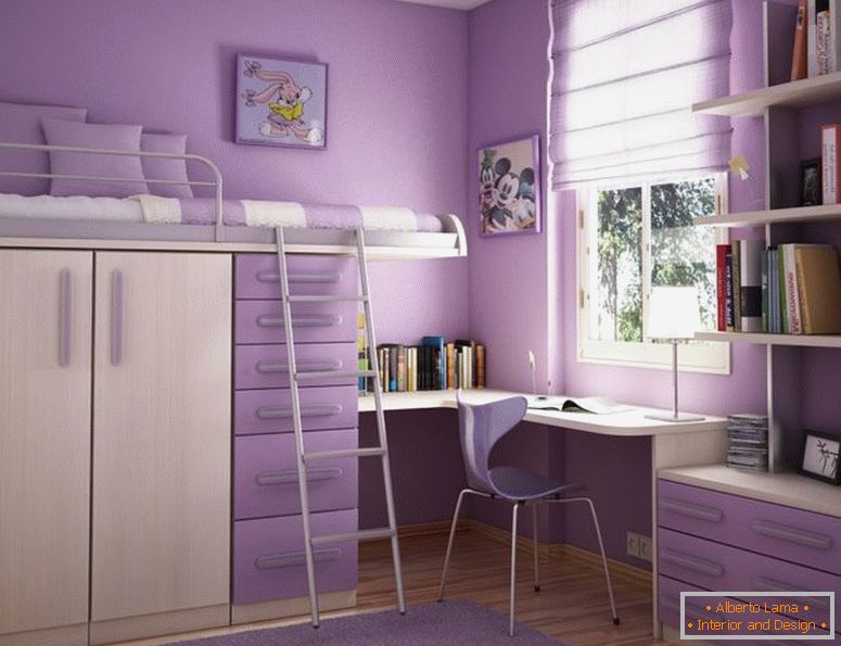 дизајнирани-идеи-за-тинејџерки-девојки-со-јоргован-ѕид-крем-легло-кревет-со-јоргована-фиоки-и-бела-прозорец-рамка-прекрасна-спална соба-дизајн-идеи-за- тинејџерки