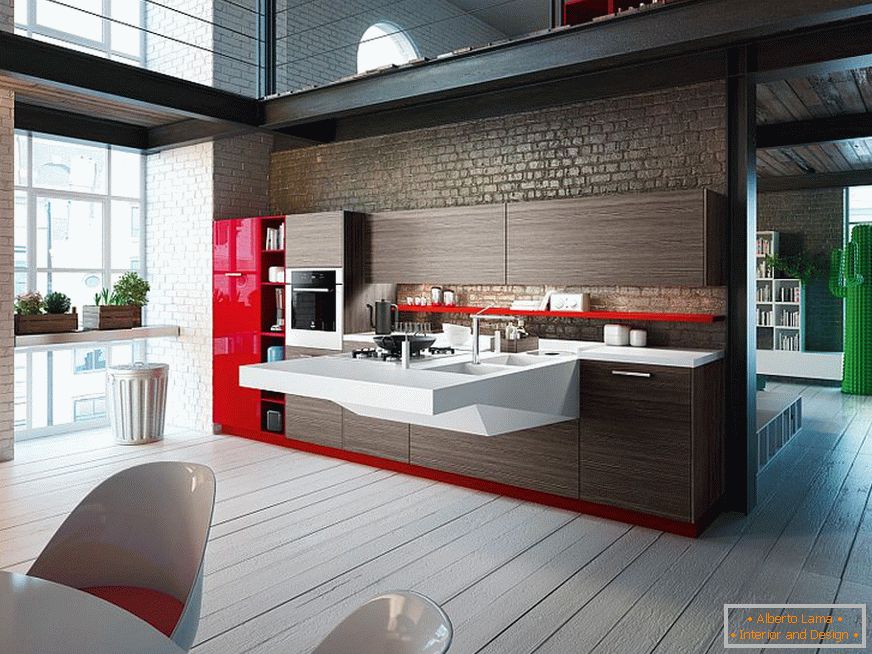 Еден начин да заштедите простор во кујната со работна станица на конзолата