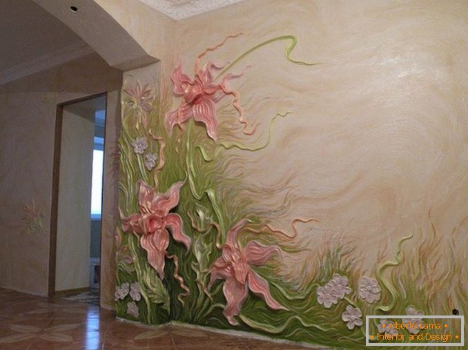 Украсни ѕидови со декоративен малтер слика 1