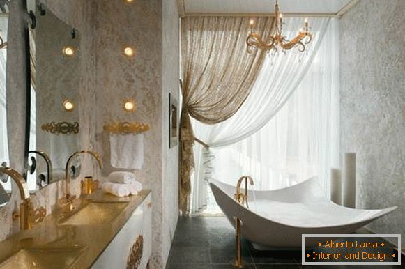 лустерот во бањата во класичен стил, фото 17