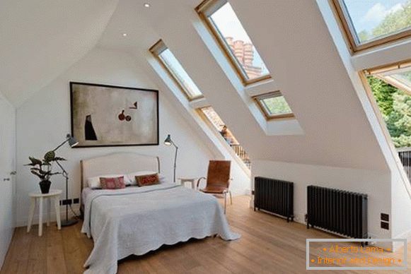 Модерен дизајн на спалната соба во скандинавски стил