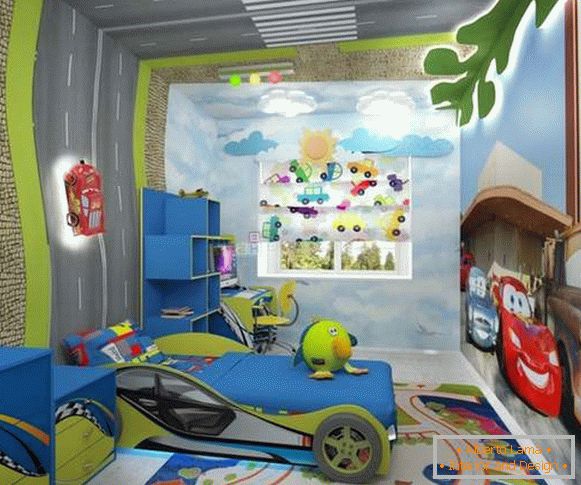 внатрешноста на детска соба за момче на 7 години, фото 12