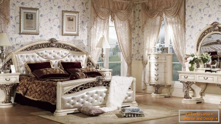 опција-декорација-спална соба-во-стил-барок