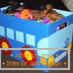 Регистрација на кутија за складирање на играчки