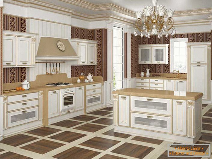 Исклучителен стил на барок во кујната.