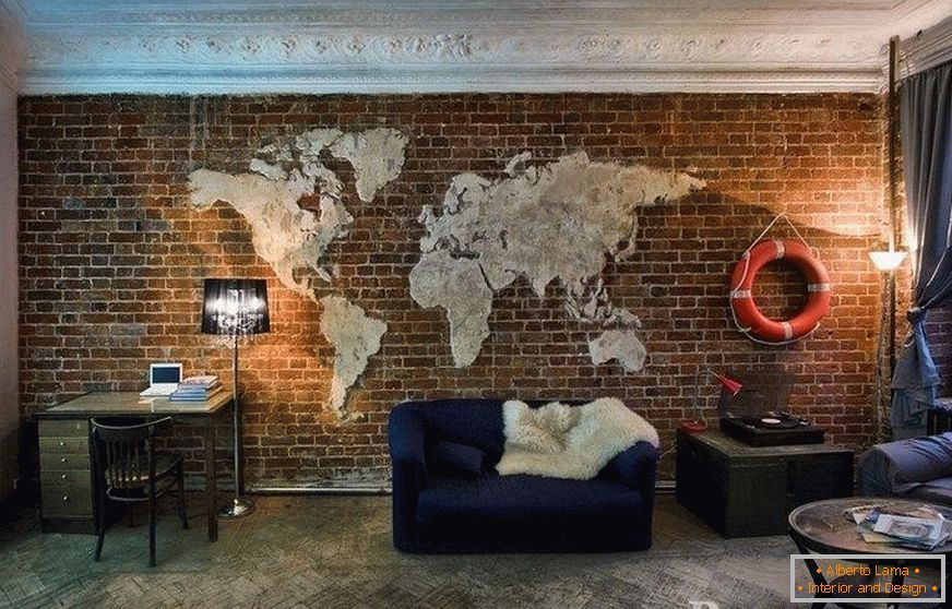 Светска мапа на ѕидарски