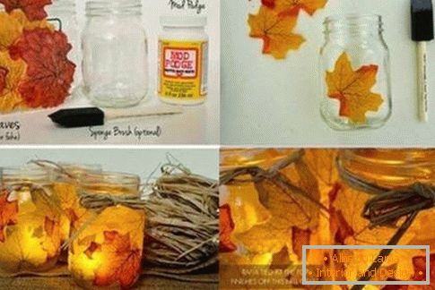 Како да се украсуваат куќа со есенски лисја