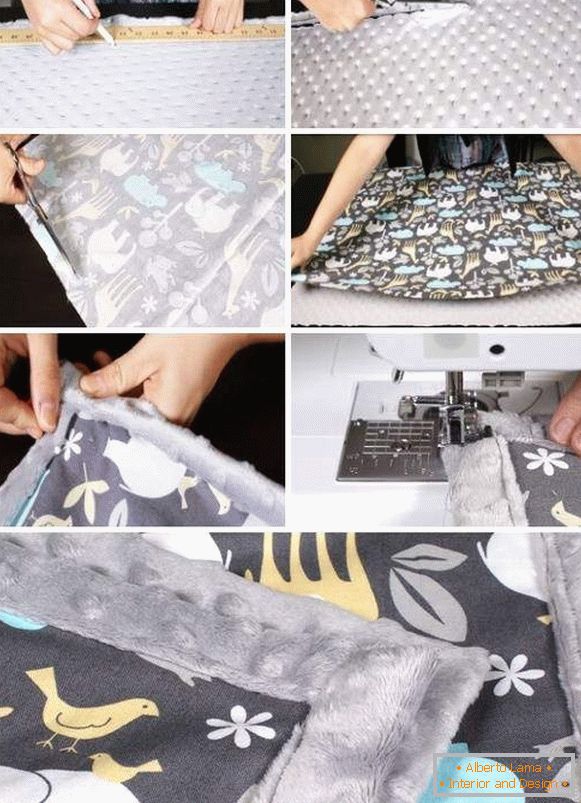 Како да шиете покривка на кревет со свои раце