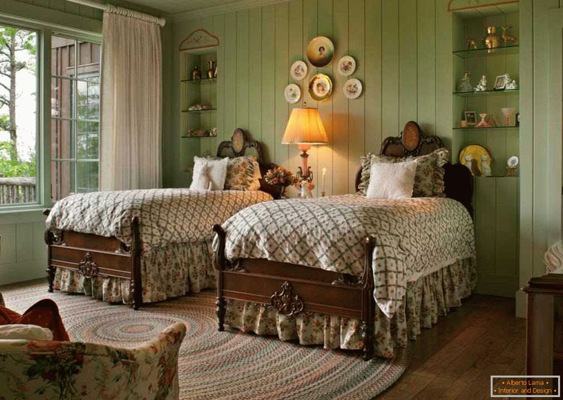 Спална соба во стилот на земјата