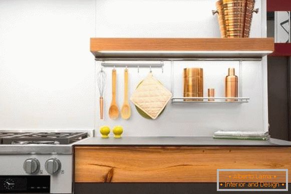 Стилски модерни додатоци за огради во кујната - фото