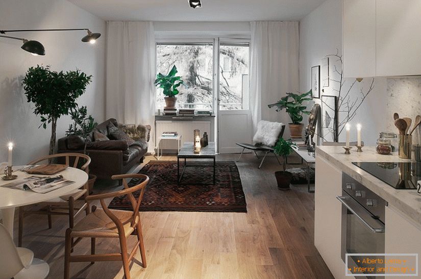 Внатрешен дизајн на стан во Шведска