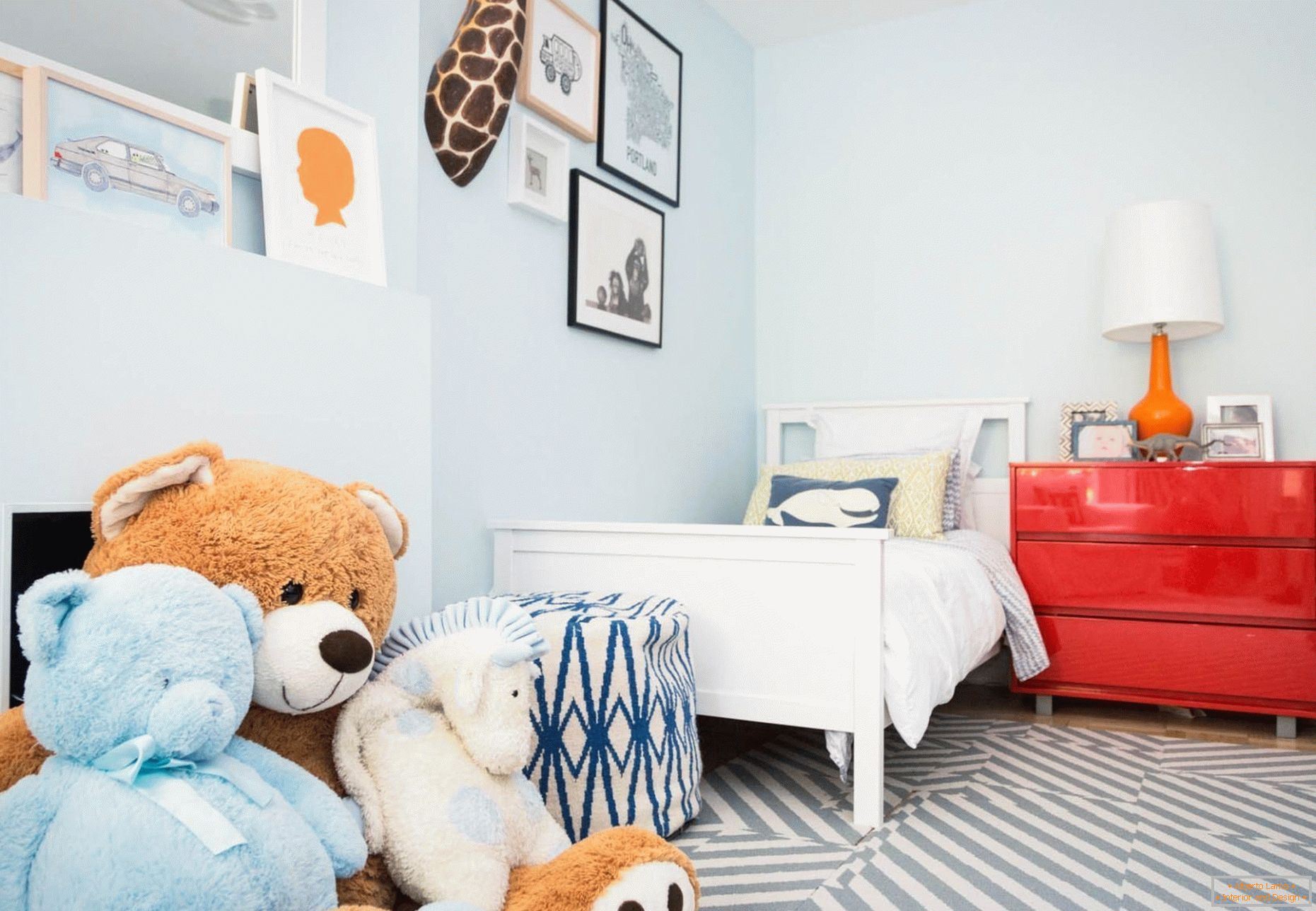 Норвешки стил во декор на спална соба за дете