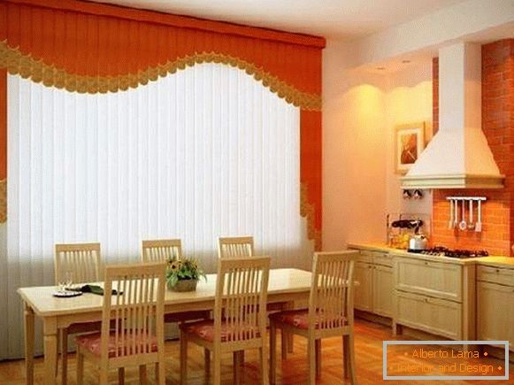 ролетни на прозорци вертикална ткаенина на кујна, слика 14