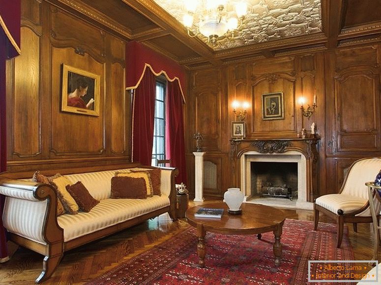 Викторијански стил во внатрешноста на дневната соба