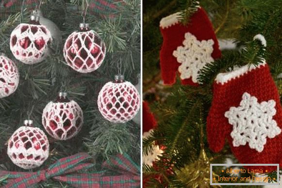 Плетени декор за новогодишна елка