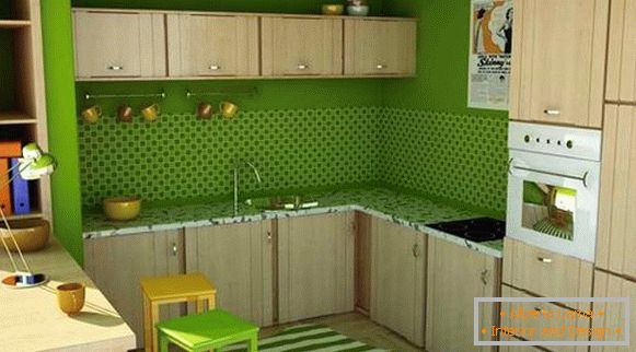 зелен ѕид-во-дизајн-кујна